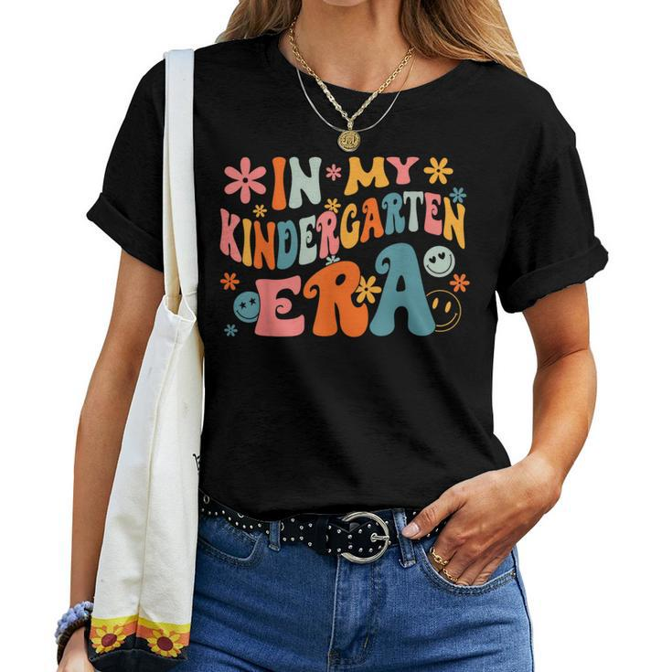 Groovy In My Kindergarten Teacher Era First Day Of School Women T-shirt