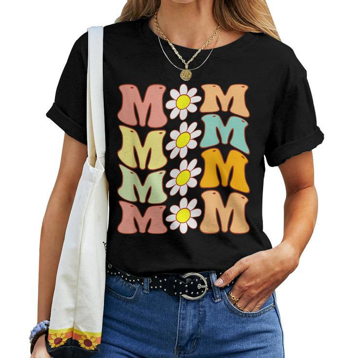 Groovy Mom Daisy Flower For Mom Of Girl Women T-shirt