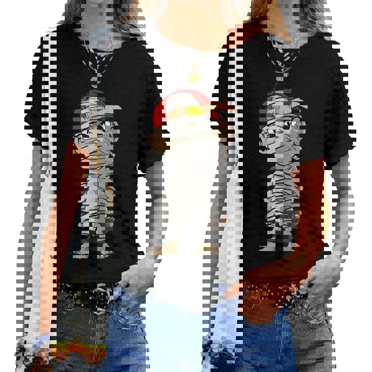 Halloween Monkey Mummy Scary Fancy Dress Women T-shirt