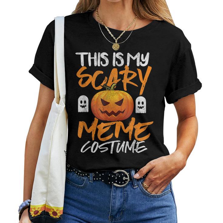 Halloween Shirts for Men Funny Horror Pumpkin Face Tshirt Womens