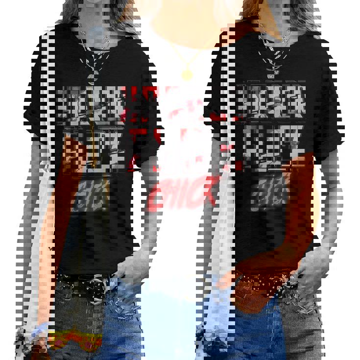 Horror Flick Chick Scary Movie Lover Scary Movie Women T-shirt