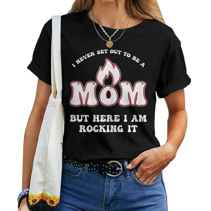 Hot Mom Mature Mothers Flaming O Rocking It For Mom Women T-shirt