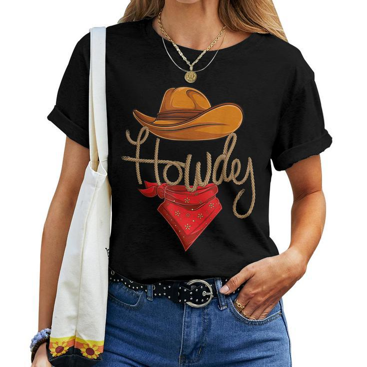 Howdy Cowboy Cowgirl Western Country Rodeo Howdy Men Boys Women T-shirt