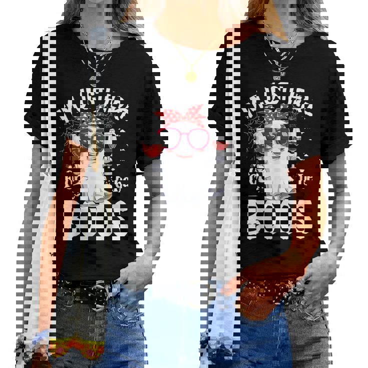 Here For The Boos - Wine T-Shirt