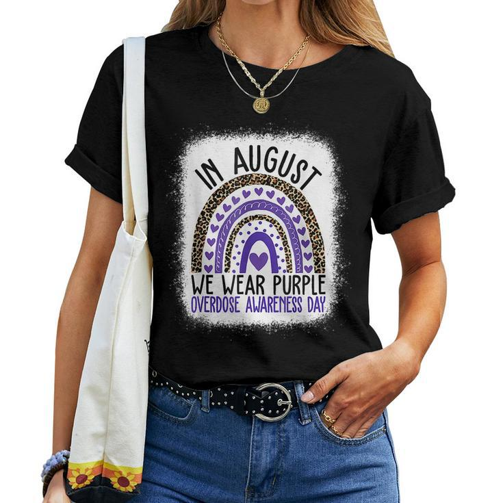 International Overdose Awareness Day Purple Rainbow Women T-shirt