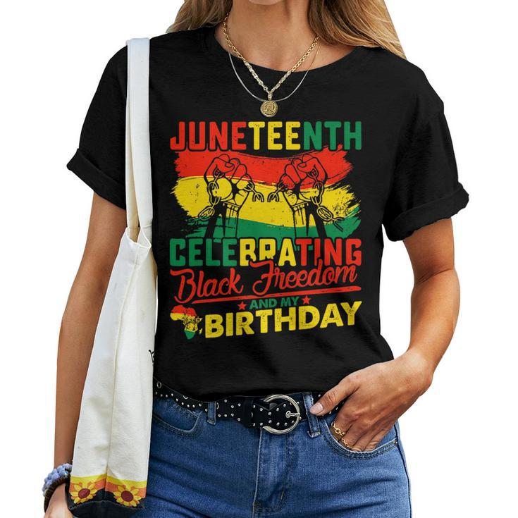 Junenth Birthday June 19Th Birthday Celebrating Men Women Women T-shirt Crewneck