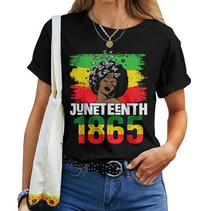 Junenth Is My Independence Day Black Women Black Pride Women T-shirt
