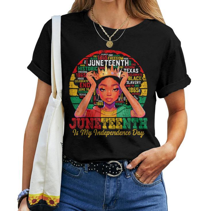 Junenth Women Junenth Is My Independence Day Women T-shirt