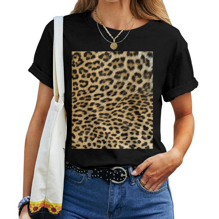Leopard Spots Animal Print Halloween Costume Women T-shirt