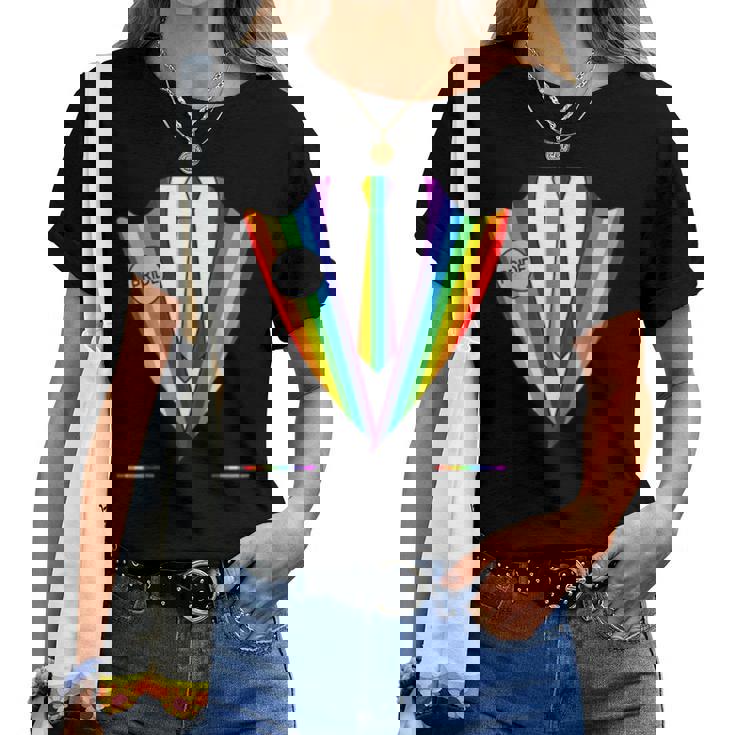 Rainbow Gay Pride Tuxedo Shirt Lgbt Lgbtq Pride Month