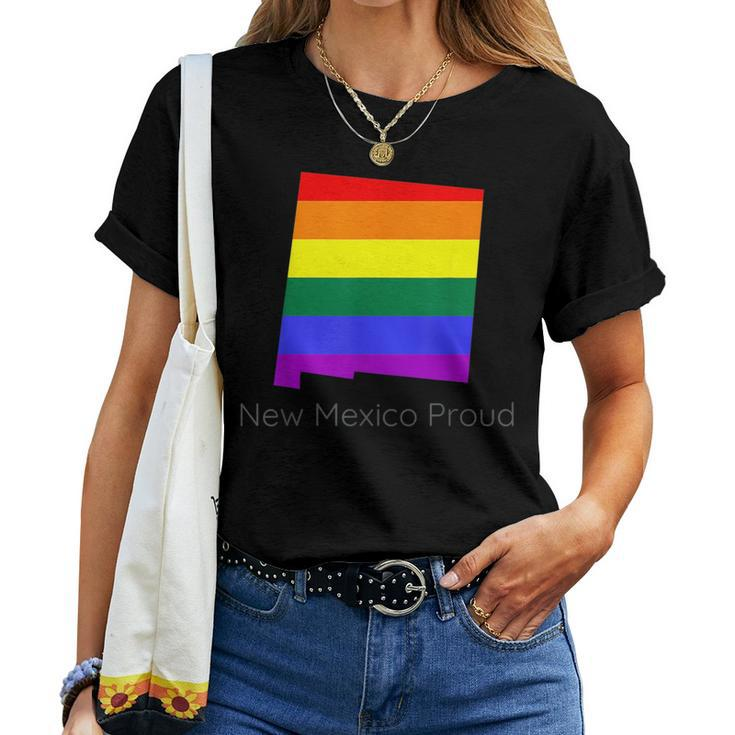 Lgbtq New Mexico Gay Pride Proud Rainbow Flag Love Is Love Women T-shirt