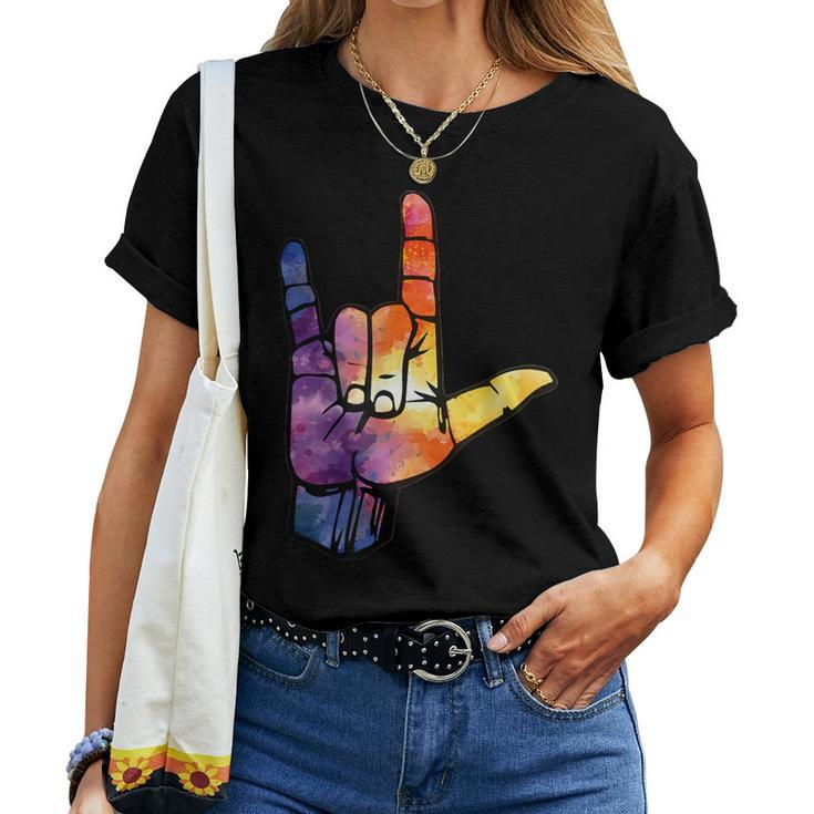 I Love You American Sign Language For Men Women T-shirt