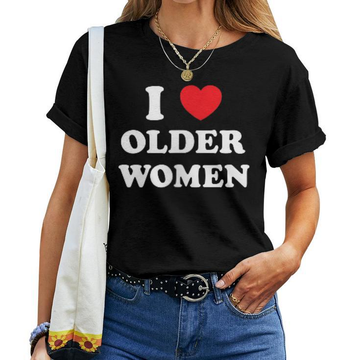 I Love Heart Older Women Women T-shirt