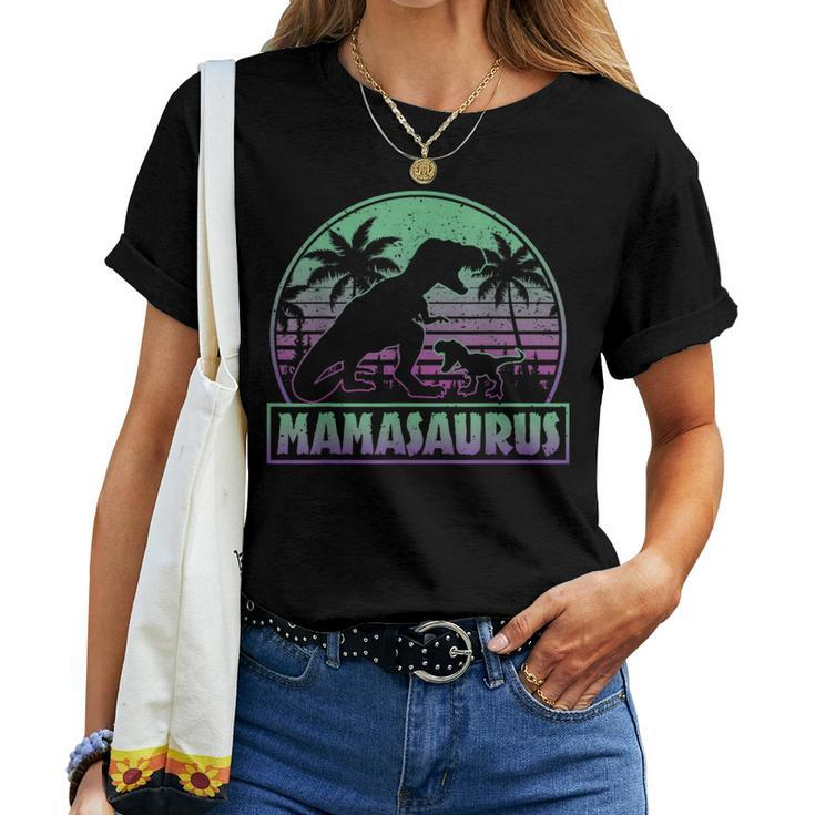 Mamasaurus T Rex Dinosaur Mama Saurus Mother's Family Women T-shirt