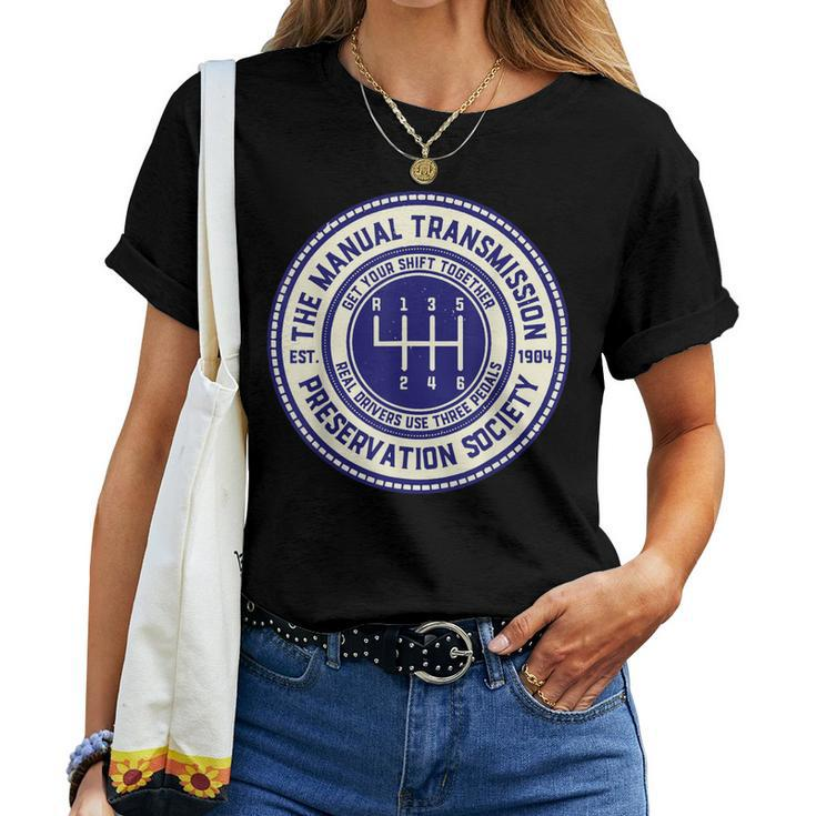 The Manual Transmission Preservation Society Women T-shirt