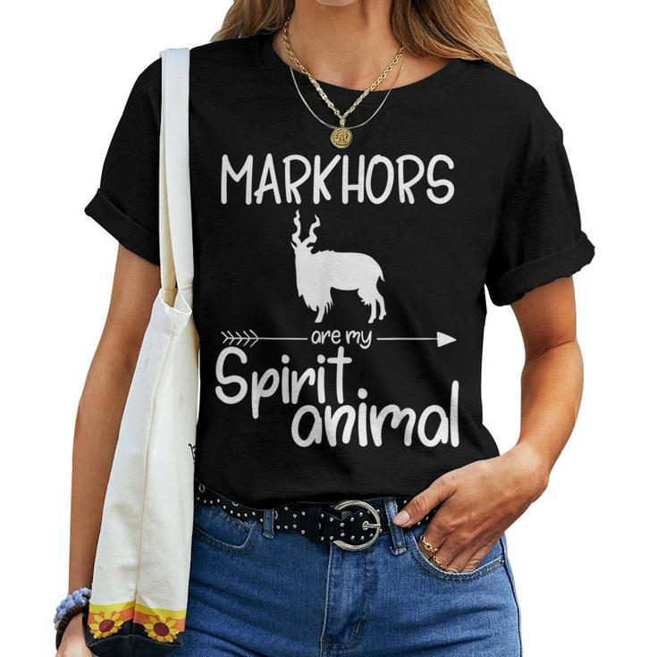 Markhors Are My Spirit Animal For Goat Kid Women T-shirt