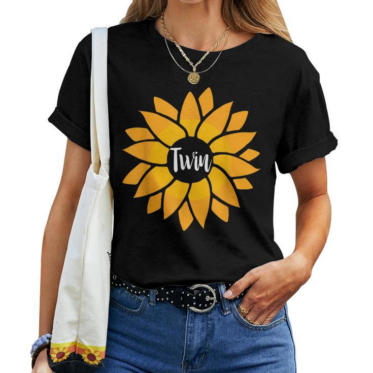 Matching Big Little Greek Reveal Sorority Family Sunflower Women T-shirt