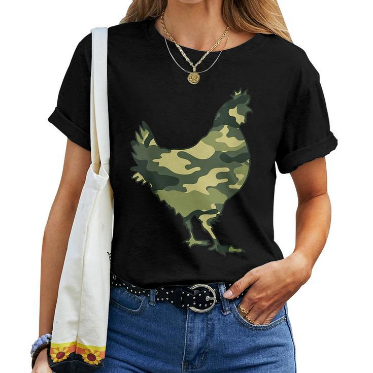 Military Chicken Camo Men Print Us Hen Fowl Veteran Women T-shirt