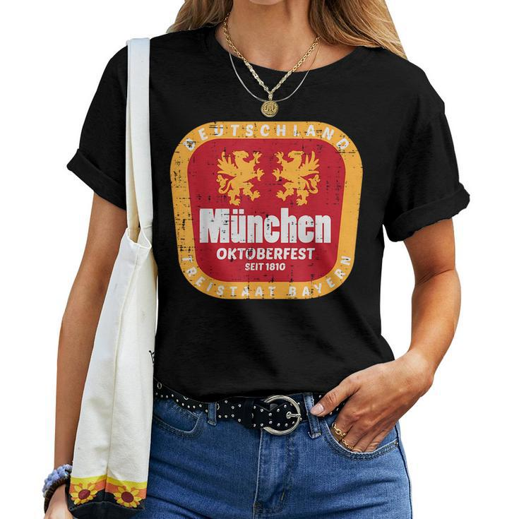 Munchen Oktoberfest Munich Bavarian Germany Men Women Kids  Women T-shirt Crewneck Short Sleeve Graphic