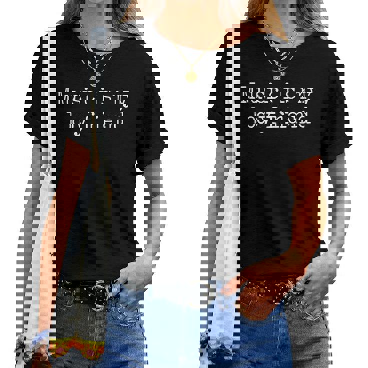 Music Is My Boyfriend Trendy Tshirt Music Is My Boyfriend Trendy Tshirt