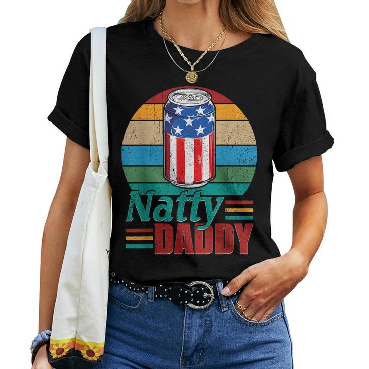 Natty Daddy Funny Dad Bob Beer Drinker Fathers Day Women T-shirt