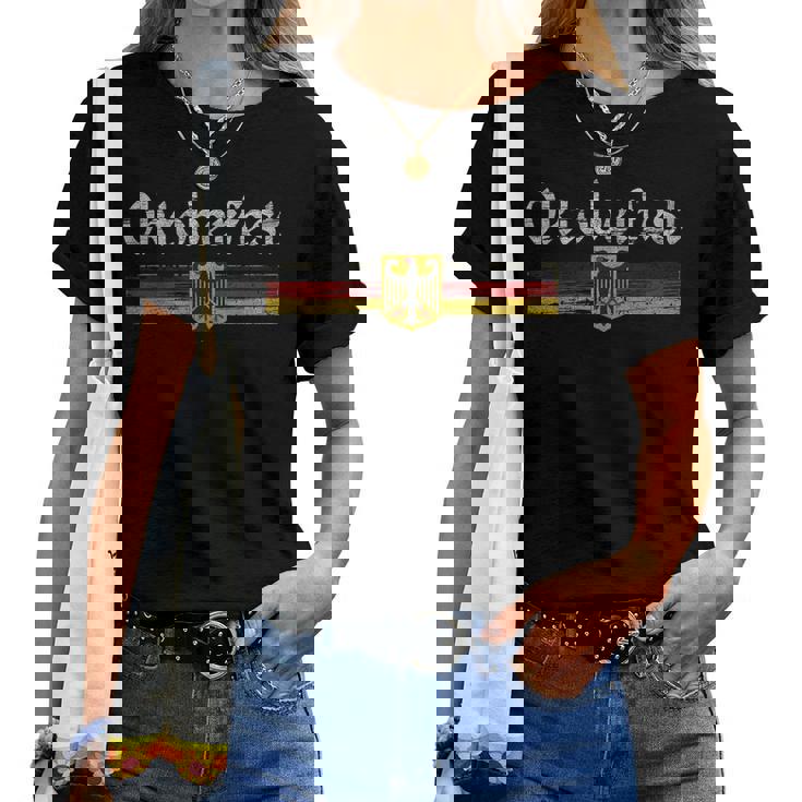 Oktoberfest German Beer Vintage German Flag Women T-shirt