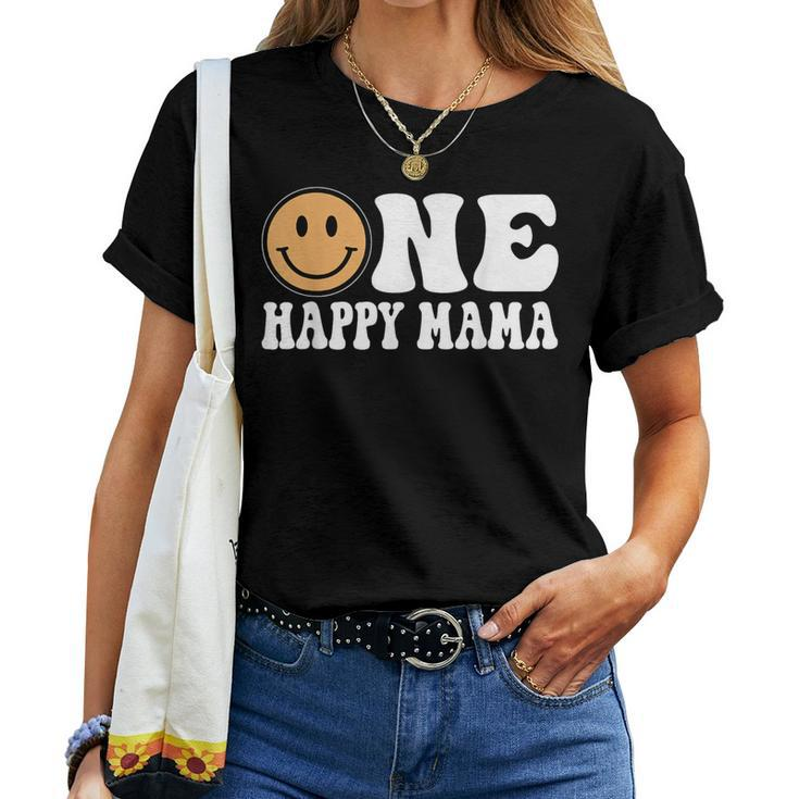 One Happy Dude 1St Birthday One Cool Mama Family Matching Women T-shirt