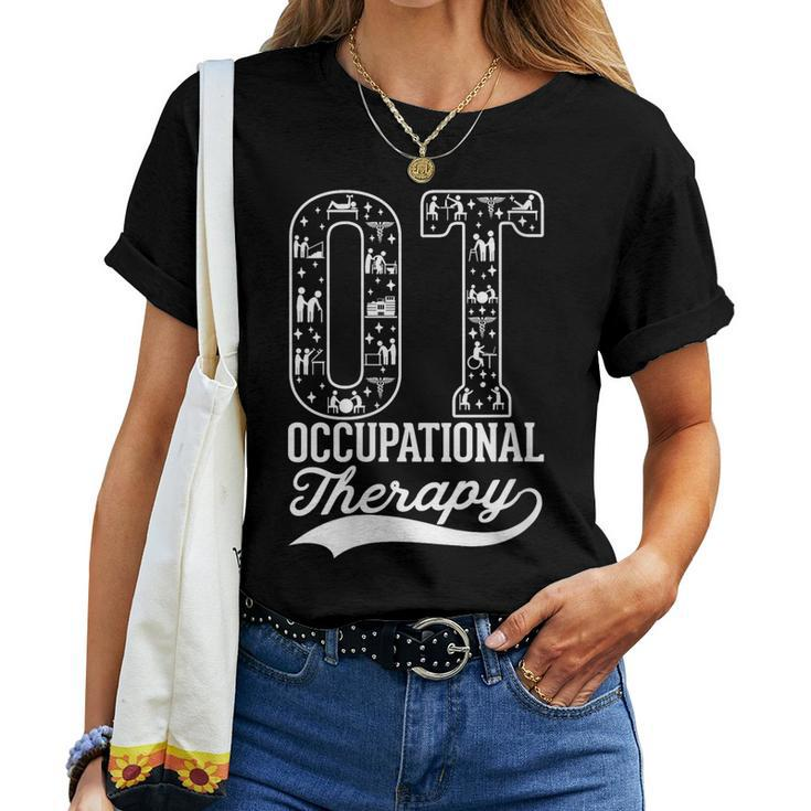 Ot Occupational Therapy Ot Love Rehabilitation Treatment Women T-shirt