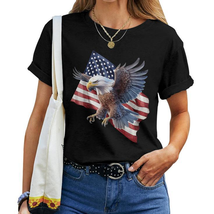 Patriotic Eagle 4Th Of July Men Women Usa Patriotic Eagle Women T-shirt