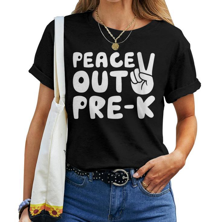 Peace Out Prek Class Of 2023 Graduation Women T-shirt