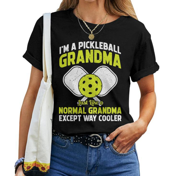 Pickleball Grandma Pickleball Player Grandmother Cute Women T-shirt
