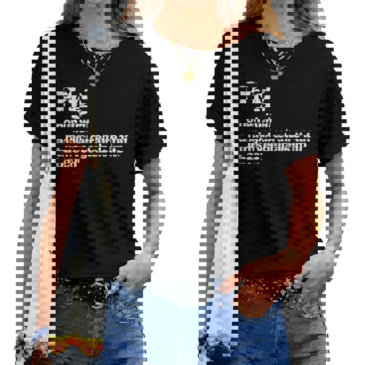 Pig Definition Bacon Bbq Barbecue Grill Men Women Kids For Pig Lovers Women T-shirt