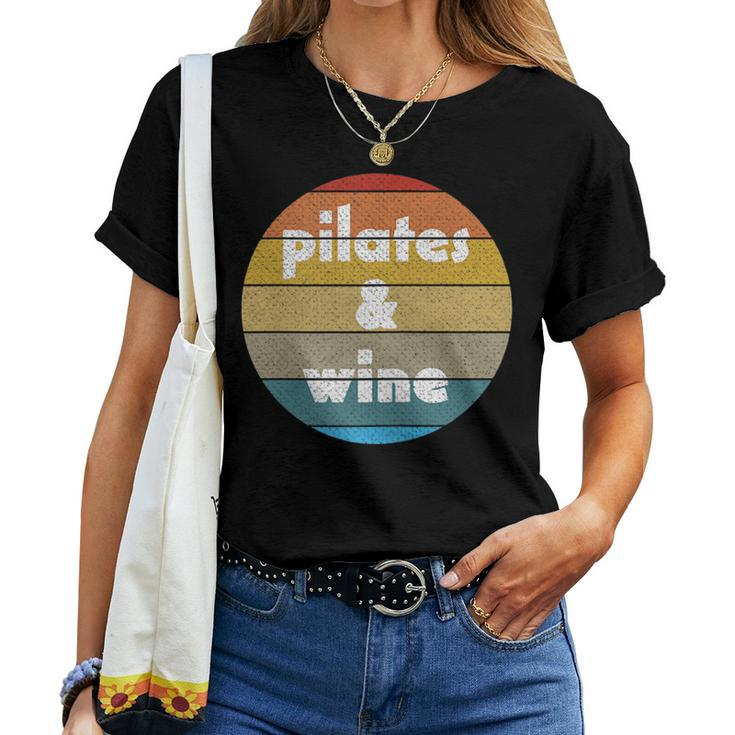 Pilates And Wine For Pilates Enthusiasts Women T-shirt