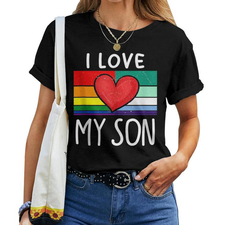 Proud Dad Mom Mlm Pride Lgbt Ally Gay Male Mlm Flag Women T-shirt