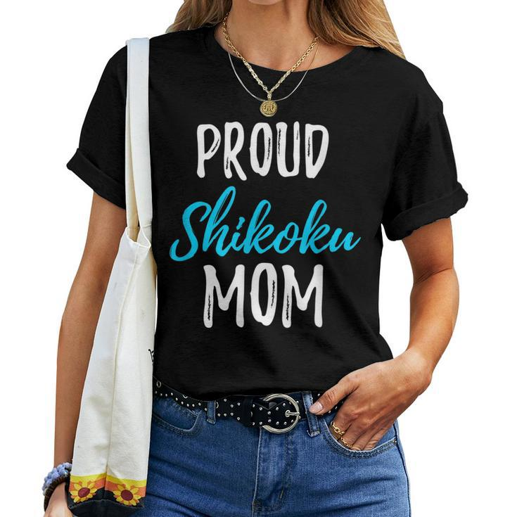 Proud Shikoku Mom Shikoku Dog Idea Women T-shirt