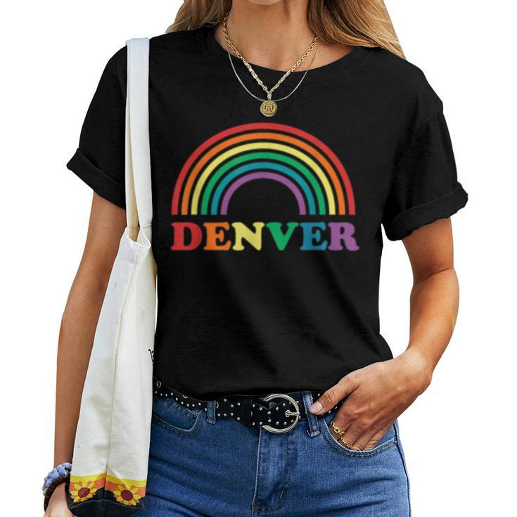 Rainbow Pride Gay Lgbt Denver Colorado Co Women T-shirt