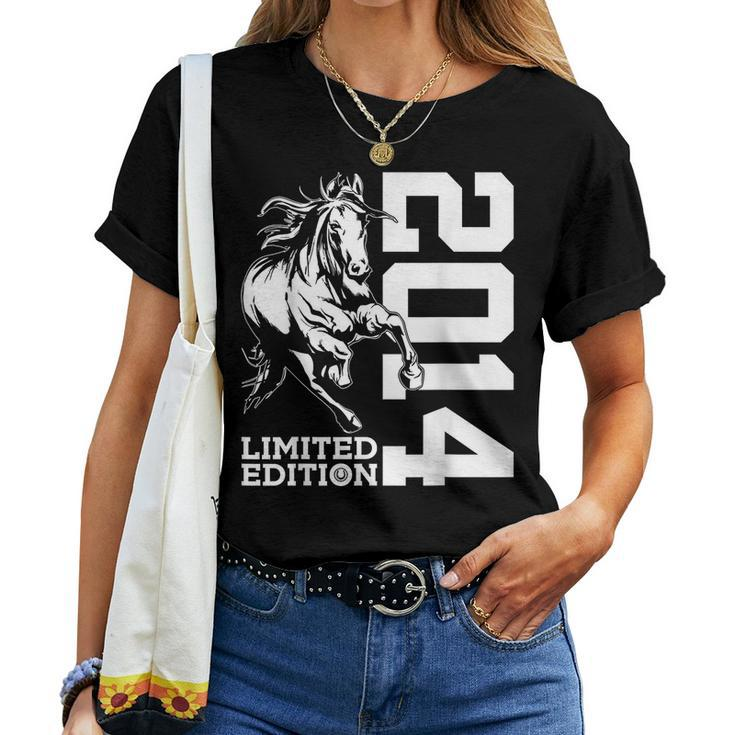 Riding 9Th Birthday Horse Limited Edition 2014 Rider Women T-shirt