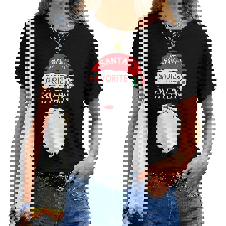 Santas Favorite Paisan Italian Pride Christmas Women T-shirt