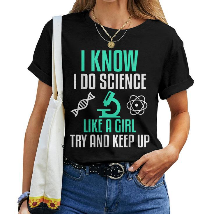 Science Stem Girl Biology Pharmacy Tech Women T-shirt