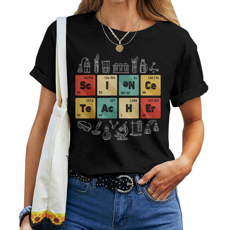 Science Teacher Chemistry Periodic Table Of Elements Women T-shirt
