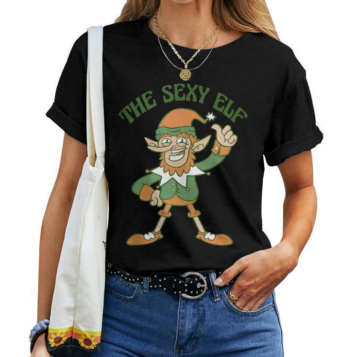The Sexy Elf Cute Ugly Christmas Sweater Women T-shirt