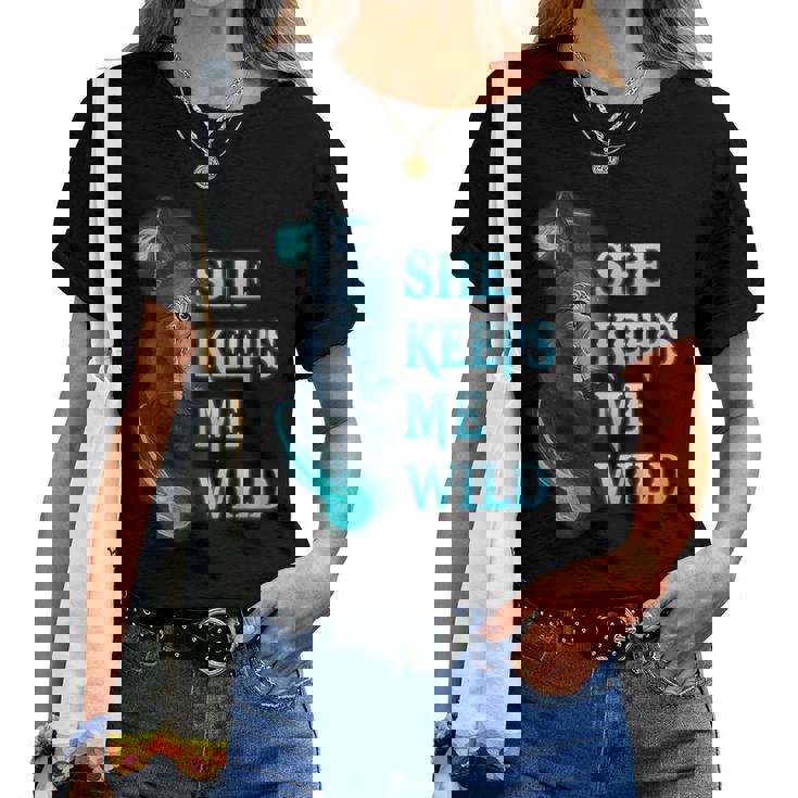 She Keeps Me Wild Lion Couple Matching Gift T-Shirt She Keeps Me Wild Lion Couple Matching Gift T-Shirt