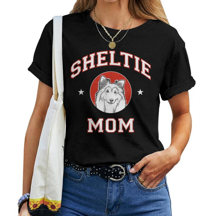 Shetland Sheepdog Mom Sheltie Dog Mother Women T-shirt