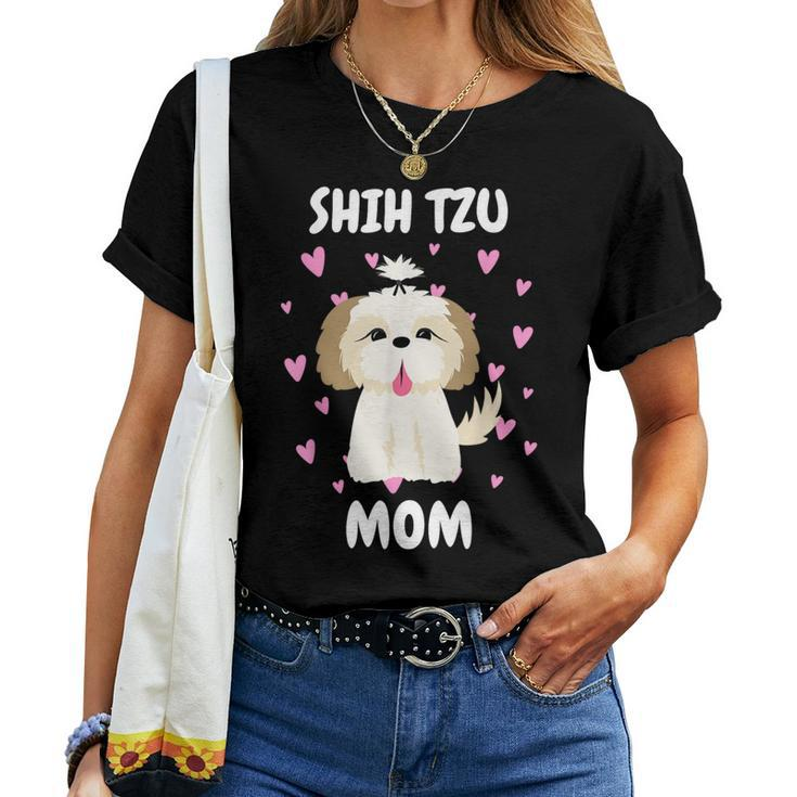 Shih Tzu Mom Mummy Mama Mum Mommy Mother's Day Mother Owner Women T-shirt