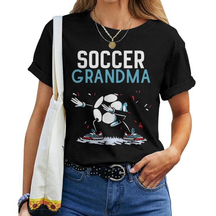 Soccer Grandma Game Football Match Player Grandmother Nan Women T-shirt