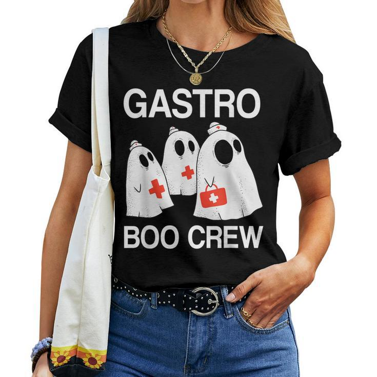 Spooky Gastro Boo Crew Halloween Costume Gi Nurse Women T-shirt