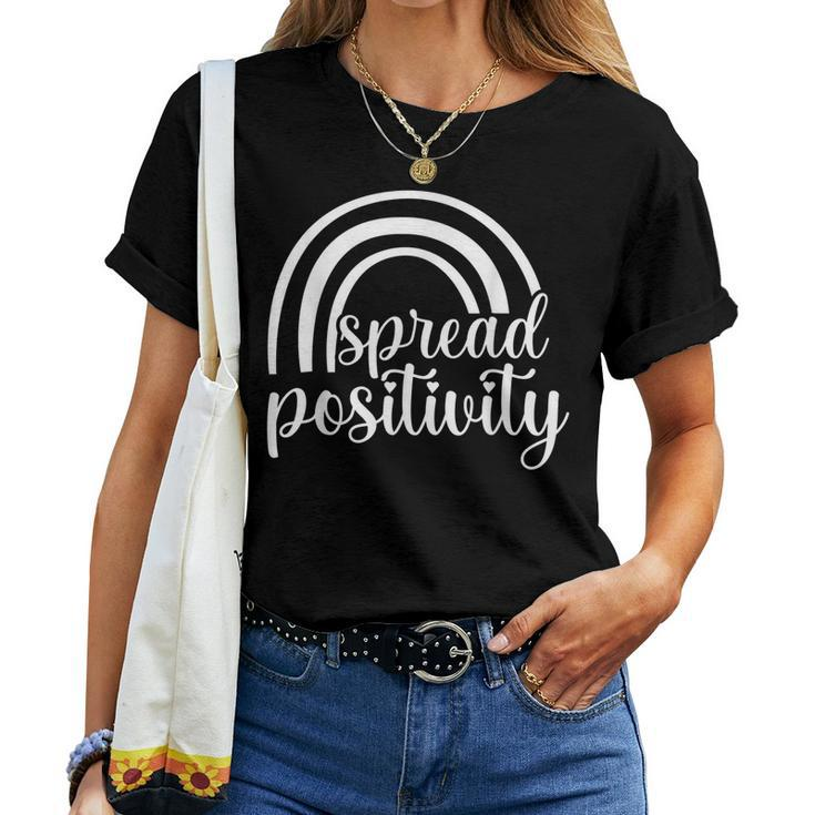 Spread Positivity Be Kind Motivational Kindness Motivate Women T-shirt
