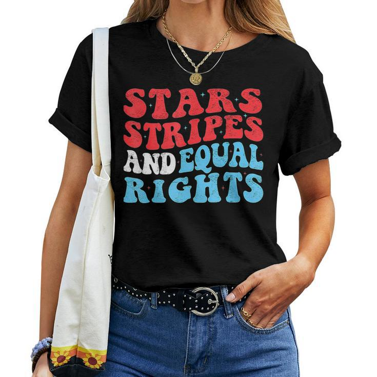 Stars Stripes And Equal Rights 4Th Of July Womens Rights Equal Rights Women T-shirt Crewneck