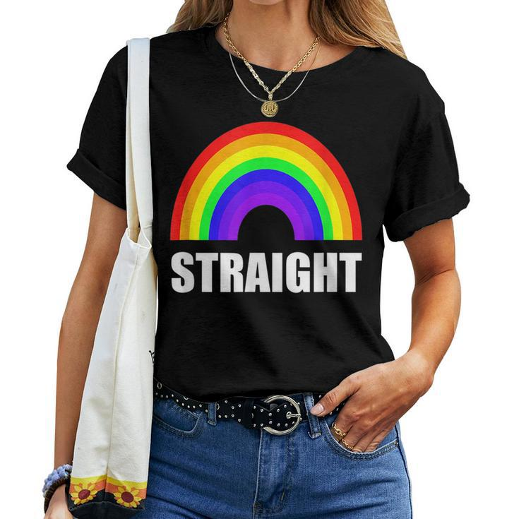Straight Heterosexual Rainbow Women T-shirt