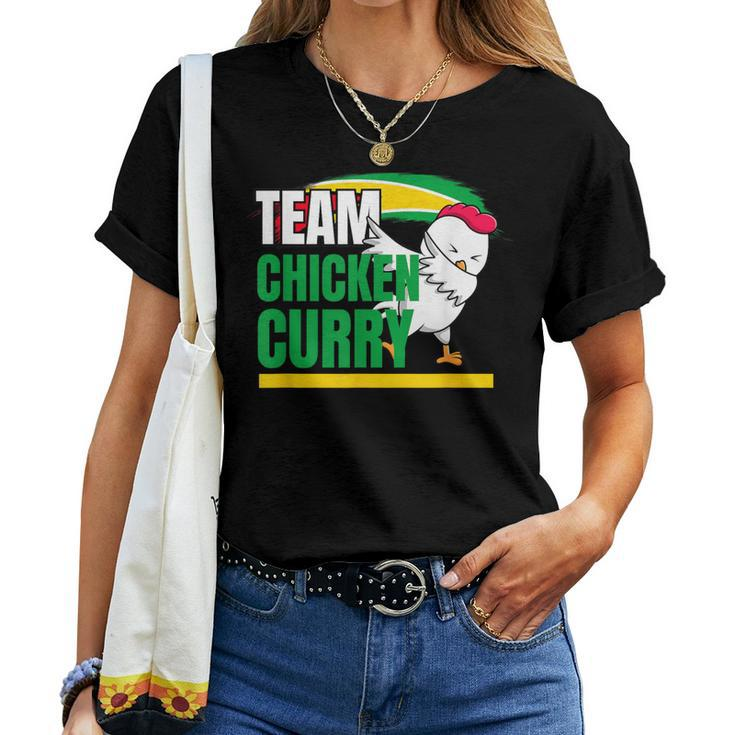 Team Chicken Curry Guyana And Trinidad Patriotic Cricket Women T-shirt